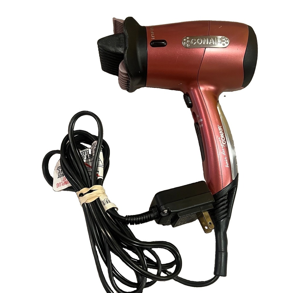Conair Infiniti Tourmaline Ionic Styler Hair Designer Dryer w/ Comb Attachment